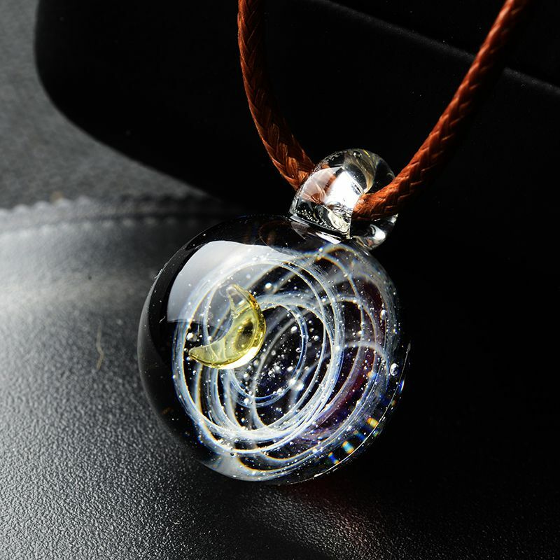 Galileo Plaza Glass Necklace Universe 